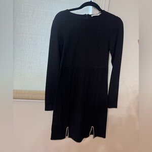 Mango Classic Black Dress with diamonds at bottom